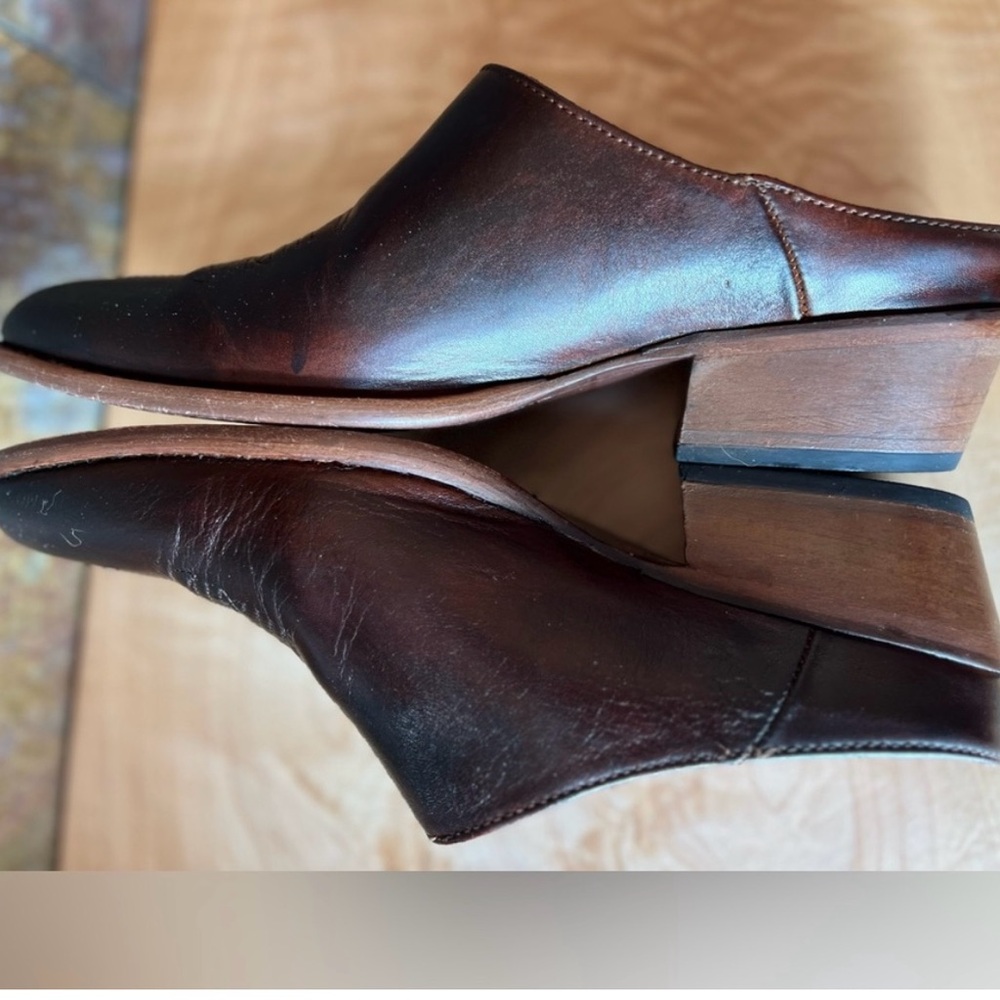 Tecovas shoe boot, dark distressed brown, 9B, EUC, leather sole , inner sole - Picture 5 of 8